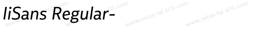 IiSans Regular字体转换